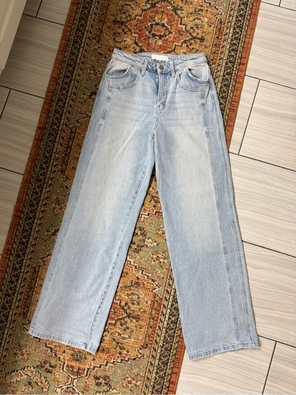 Vervet light wash wide leg jeans